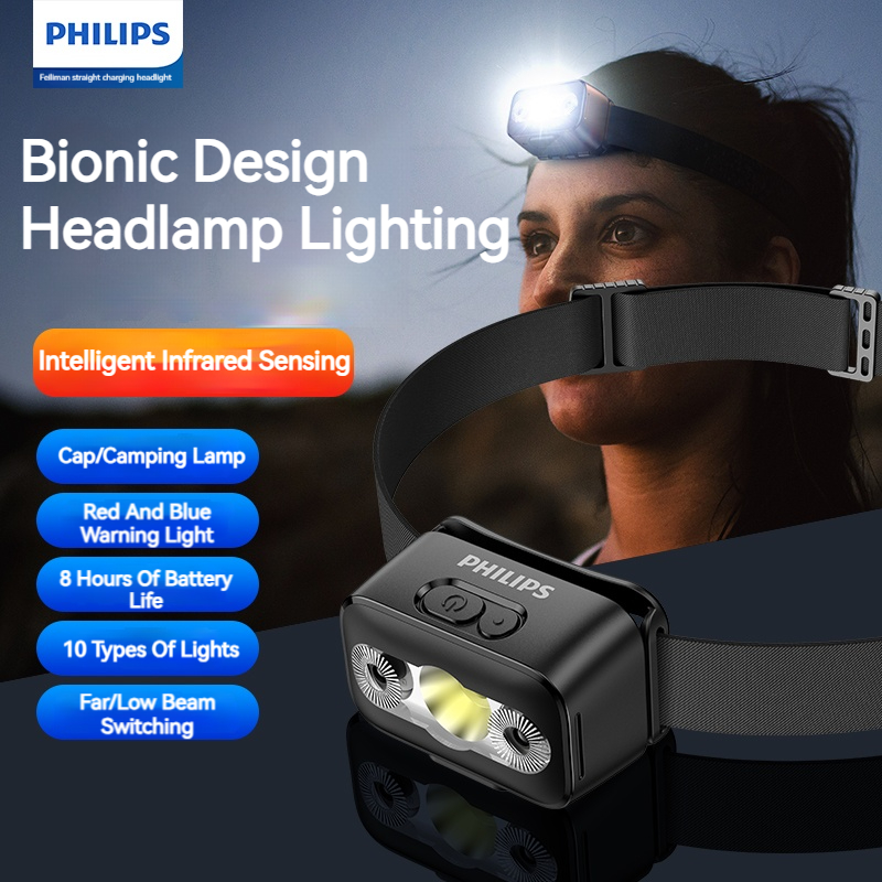 Fishing Headlamp - Philips LED Far Sensörü Kafa El