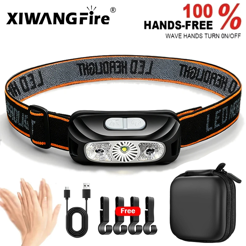 Fishing Headlamp - Güçlü Işık Far Taşınabilir LED Sensör