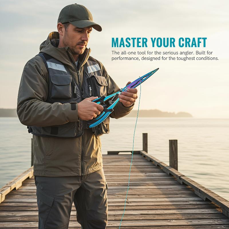 Saltwater Fishing Hook - Paslanmaz Çelik Uzatılmış Balıkçılık Pensesi Kaymaz