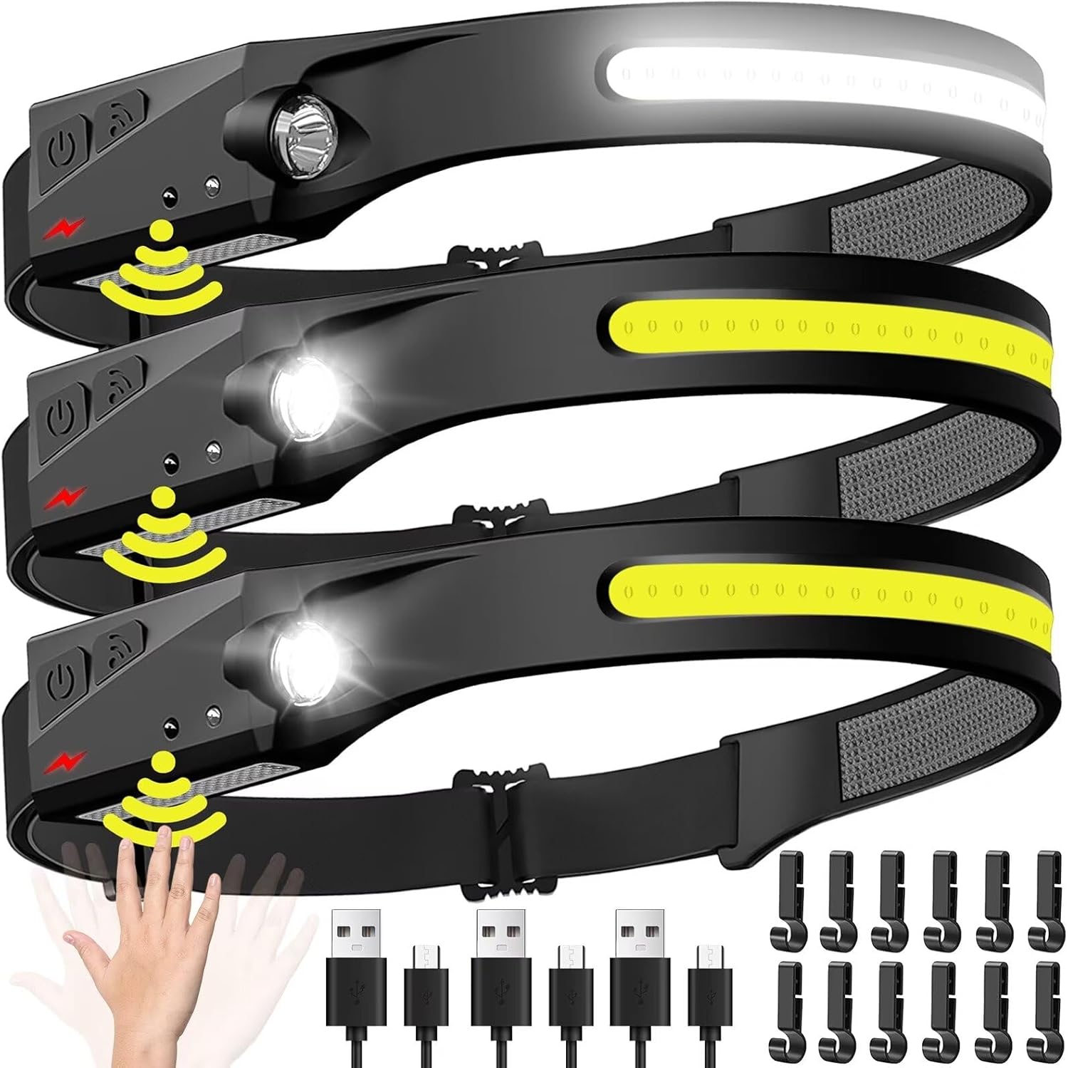Fishing Headlamp - Sensörlü Far LED Kafa Feneri Şarj