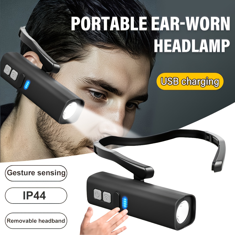 Fishing Headlamp - Şarj edilebilir kulak klipsi far indüksiyon