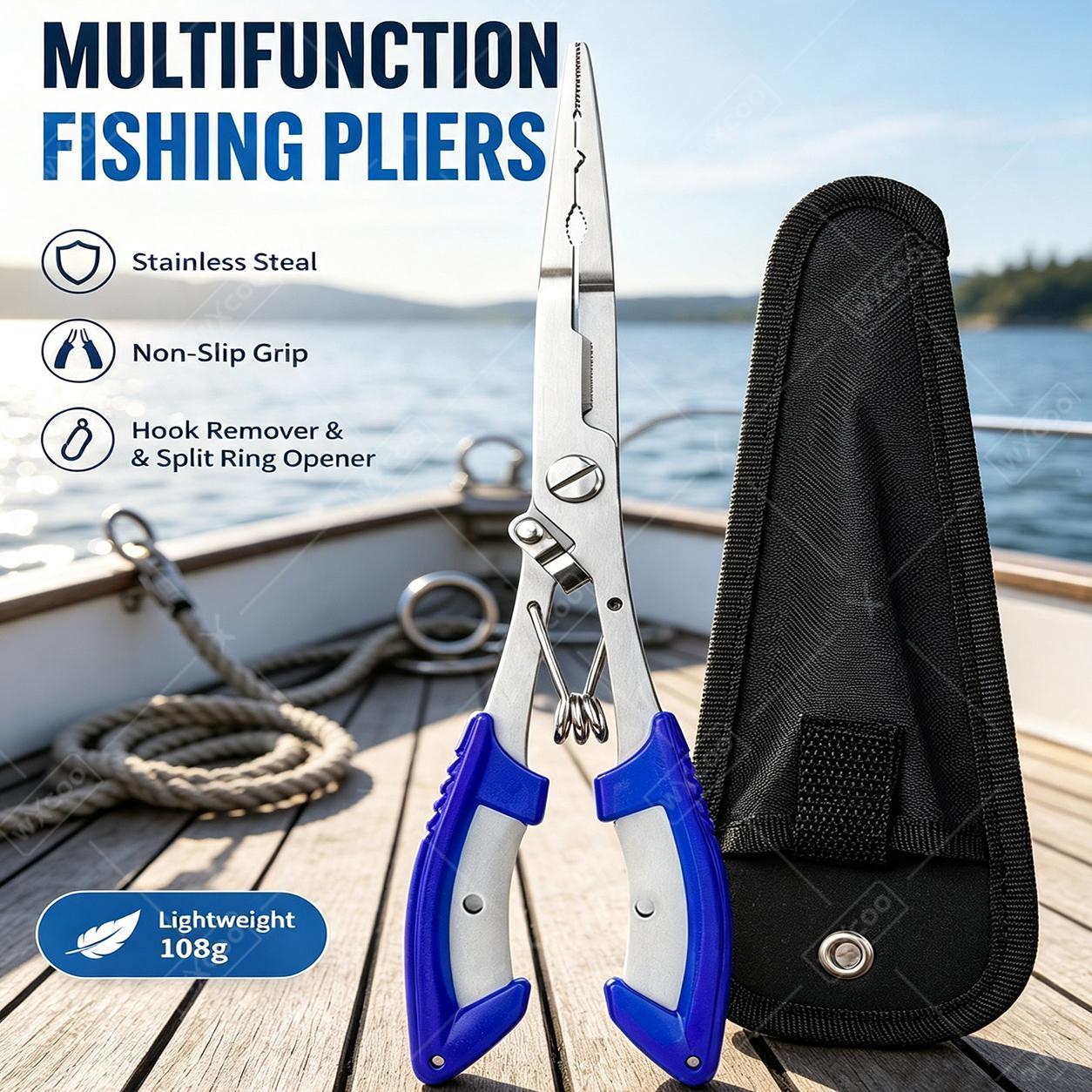 Saltwater Fishing Hook - Çok Fonksiyonlu Paslanmaz Çelik Balıkçılık Alet