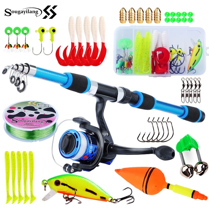 Saltwater Fishing Hook - Sougayilang Çocuklar olta kamışı Seti Tam