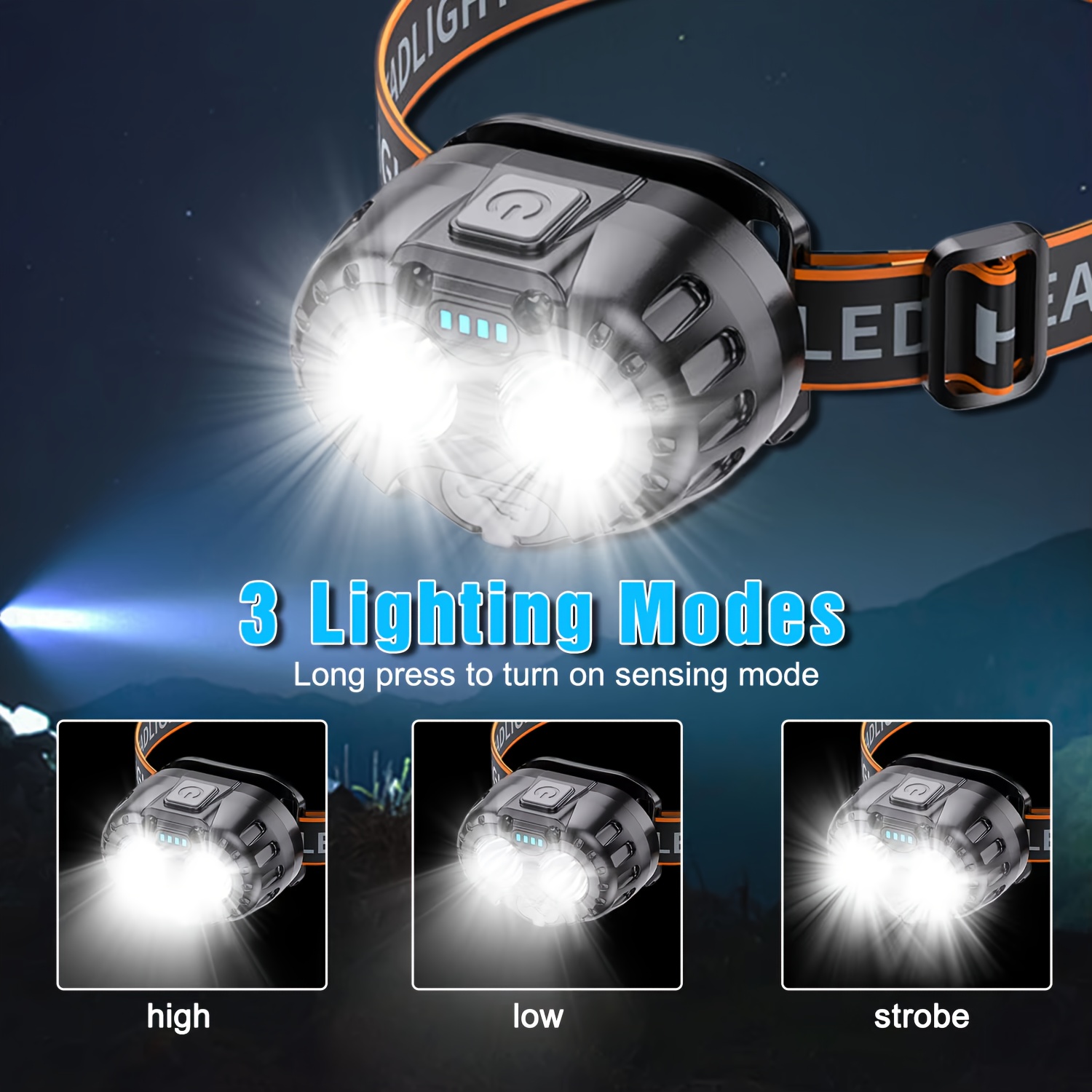 Güçlü LED İndüksiyonlu Kafa La - Fishing Headlamp incelemesi ve fiyatı